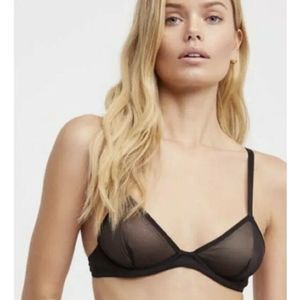 Free People Intimately Mesh Underwire Triangle Bra